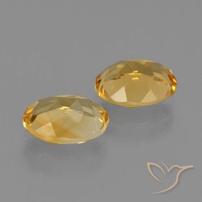 Gemas de Citrino Naranja dorado intenso natural de 3.26 ct, Ovalada, VVS