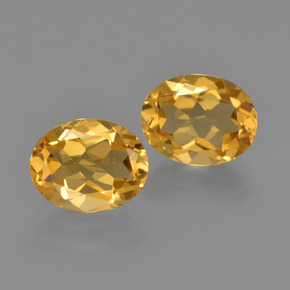 Gemas de citrino oro natural de  ct, corte óvalo, VVS