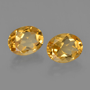 Gemas de citrino oro natural de  ct, corte óvalo, VVS