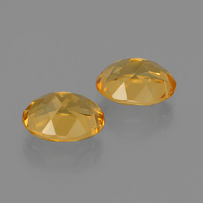 Gemas de citrino oro natural de  ct, corte óvalo, VVS