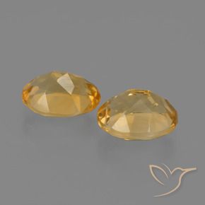 Gemas de Citrino Dorado naranja natural de 3.41 ct, Ovalada, VVS-VS