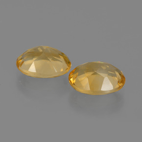 Gemas de Citrino Dorado natural de 3.44 ct, Corte Óvalo, VS