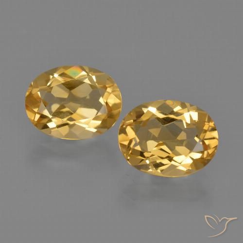 3.61ctw Natural Dorado Citrino, Ovalada, VVS-VS