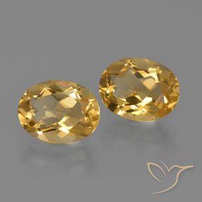 Gemas de Citrino Dorado natural de 3.61 ct, Ovalada, VVS-VS