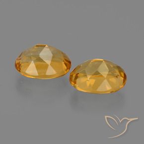 Gemas de citrino dorado natural de 3,64 ct, corte óvalo, VVS-VS