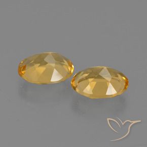 Gemas de Citrino Naranja dorado intenso natural de 3.06 ct, Ovalada, VVS-VS