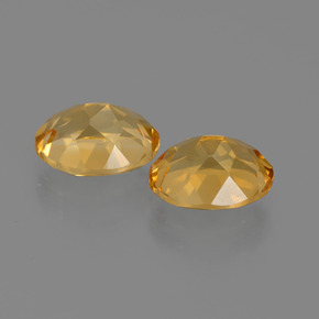 Gemas de citrino dorado natural de 3,46 ct, corte óvalo, VVS-VS