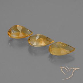 Gemas de Citrino Naranja dorado intenso natural de 2.25 ct, En forma de pera, VS