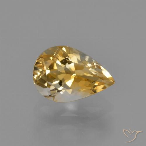 1.24ct Natural Dorado Citrino, En forma de pera, VVS-VS