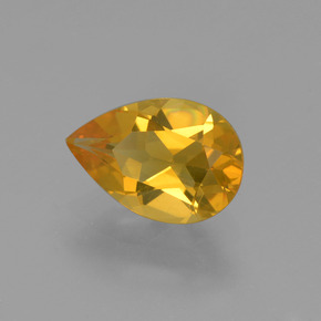 Citrino Dorado amarillo natural de 1.18 ct, En forma de pera, VS