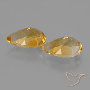 Gemas de Citrino Oro natural de 2.24 ct, En forma de pera, VVS-VS