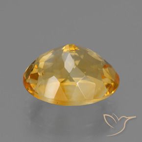 Citrino Dorado naranja intenso natural de 3.89 ct, Ovalada, VVS-VS