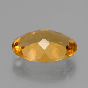Citrino dorado natural de 3,71 ct, corte óvalo, VVS-VS