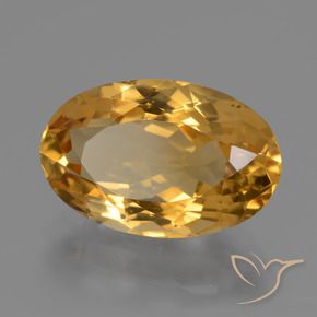 Citrino Dorado oscuro natural de 4.96 ct, Ovalada, VVS-VS
