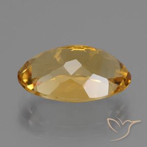 Citrino Dorado oscuro natural de 4.96 ct, Ovalada, VVS-VS