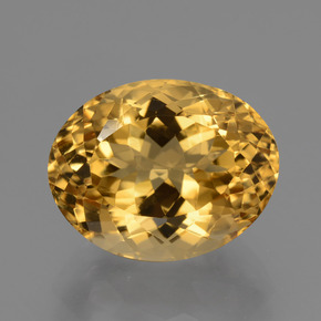 Citrino Naranja dorado intenso natural de 7.57 ct, Corte Óvalo, VVS