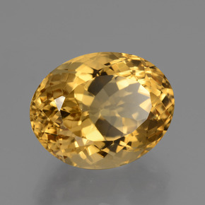 Citrino Naranja dorado intenso natural de 7.57 ct, Corte Óvalo, VVS