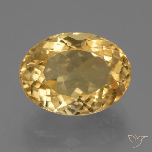 7.95ct Natural Dorado oscuro medio Citrino, Ovalada, VVS