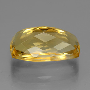Citrino Dorado natural de 7.47 ct, Corte Cojín, VVS