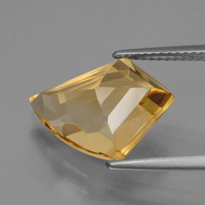 Citrino Dorado amarillo natural de 5.78 ct, Forma elegante, VVS-VS