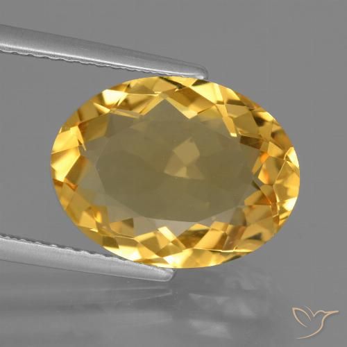 5.26ct Natural Dorado Citrino, Ovalada, VVS