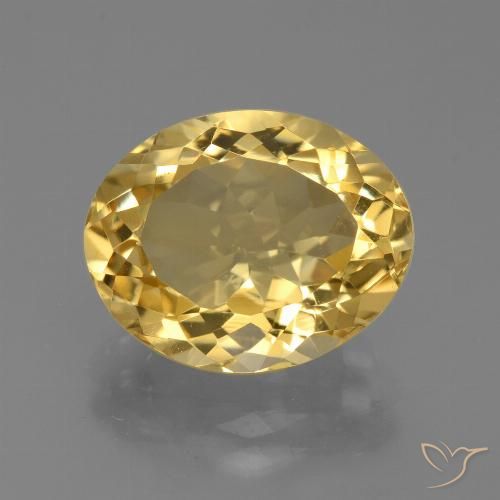5.09ct Natural Dorado Citrino, Ovalada, VVS