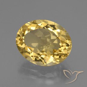 Citrino Dorado natural de 5.09 ct, Ovalada, VVS