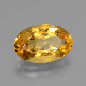 Citrino Dorado naranja intenso natural de 3.78 ct, Corte Óvalo, VVS