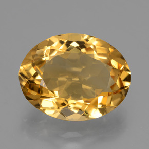 Citrino dorado natural de 6,47 ct, corte óvalo, VVS
