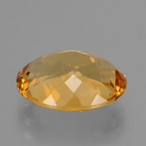 Citrino dorado natural de 6,47 ct, corte óvalo, VVS