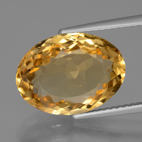 Citrino Dorado naranja natural de 6.55 ct, Corte Óvalo, VVS