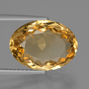 Citrino Dorado naranja natural de 6.55 ct, Corte Óvalo, VVS