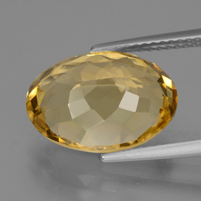 Citrino Dorado naranja natural de 6.55 ct, Corte Óvalo, VVS