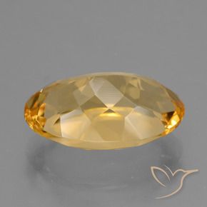 Citrino Naranja dorado intenso natural de 5.20 ct, Ovalada, VVS