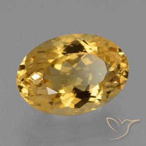 Citrino Naranja dorado intenso natural de 6.22 ct, Corte Óvalo, VVS-VS