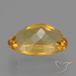 Citrino Naranja dorado intenso natural de 6.22 ct, Corte Óvalo, VVS-VS