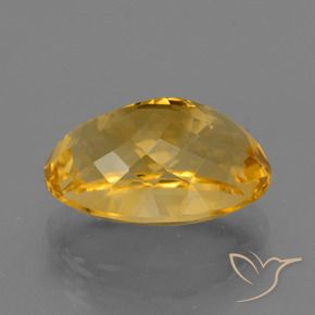Citrino Naranja dorado intenso natural de 6.97 ct, Ovalada, VVS