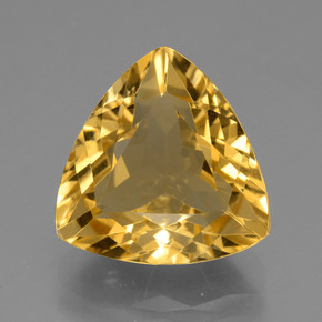 Citrino oro natural de 5,96 ct, trillón, VS