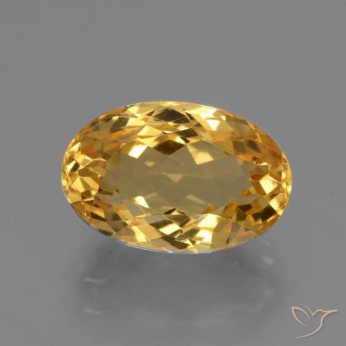 4.73ct Natural Dorado oscuro Citrino, Ovalada, VVS