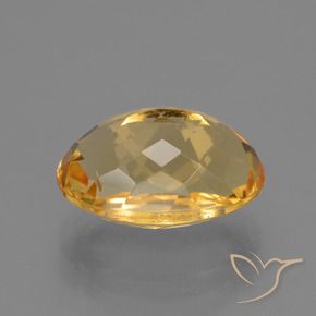 Citrino Dorado oscuro natural de 4.73 ct, Ovalada, VVS