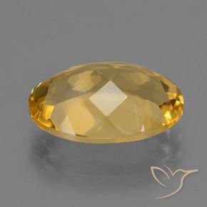 Citrino Naranja dorado intenso natural de 4.76 ct, Ovalada, VVS-VS
