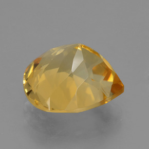 Citrino dorado natural de 4,70 ct, en forma de pera, VVS