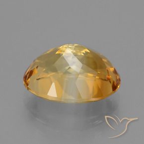 Citrino Dorado naranja natural de 4.02 ct, Ovalada, VS