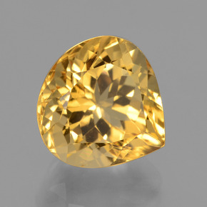 Citrino dorado natural de 4,93 ct, en forma de pera, VVS