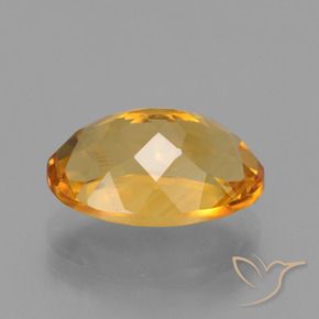 Citrino Naranja dorado intenso natural de 3.56 ct, Ovalada, VS