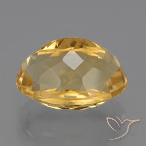 Citrino Naranja dorado intenso natural de 5.52 ct, Ovalada, VVS