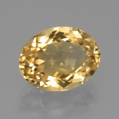 Citrino Naranja dorado natural de 4.10 ct, Corte Óvalo, VVS
