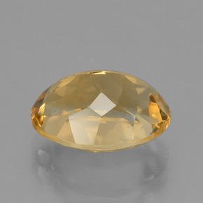 Citrino Naranja dorado natural de 4.10 ct, Corte Óvalo, VVS