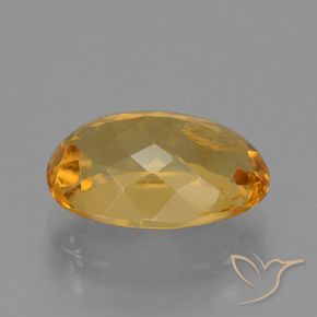 Citrino Naranja dorado intenso natural de 3.72 ct, Ovalada, VS-SI
