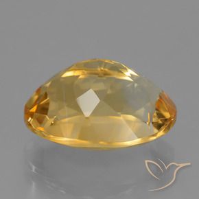 Citrino Dorado oscuro medio natural de 4.93 ct, Ovalada, VVS